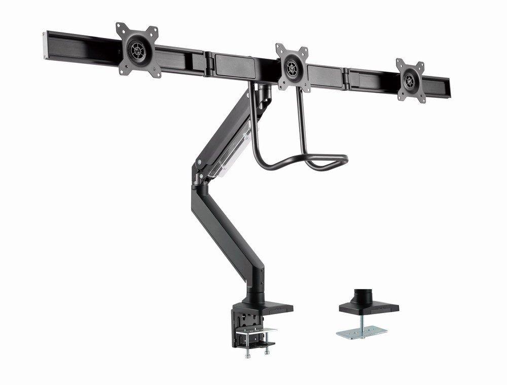 GEMBIRD BIURKOWE REGULOWANE RAMIĘ/UCHWYT NA 3 MONITORY 17-27, VESA 100X100MM, DO 6 KG — zdjęcie 17