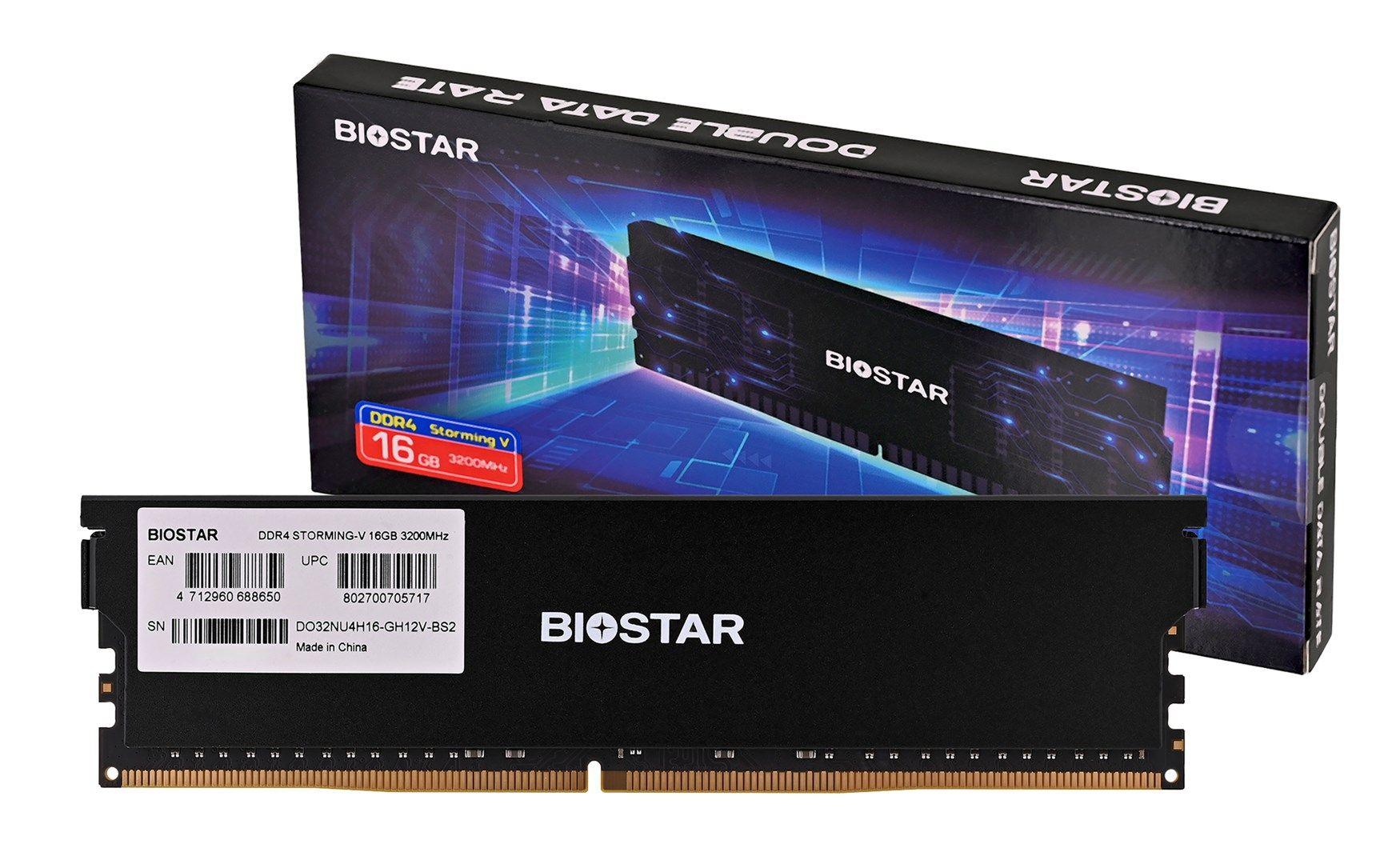 Pamięć DDR4 Biostar 16GB 3200MHz Heatsink Storming — zdjęcie 1