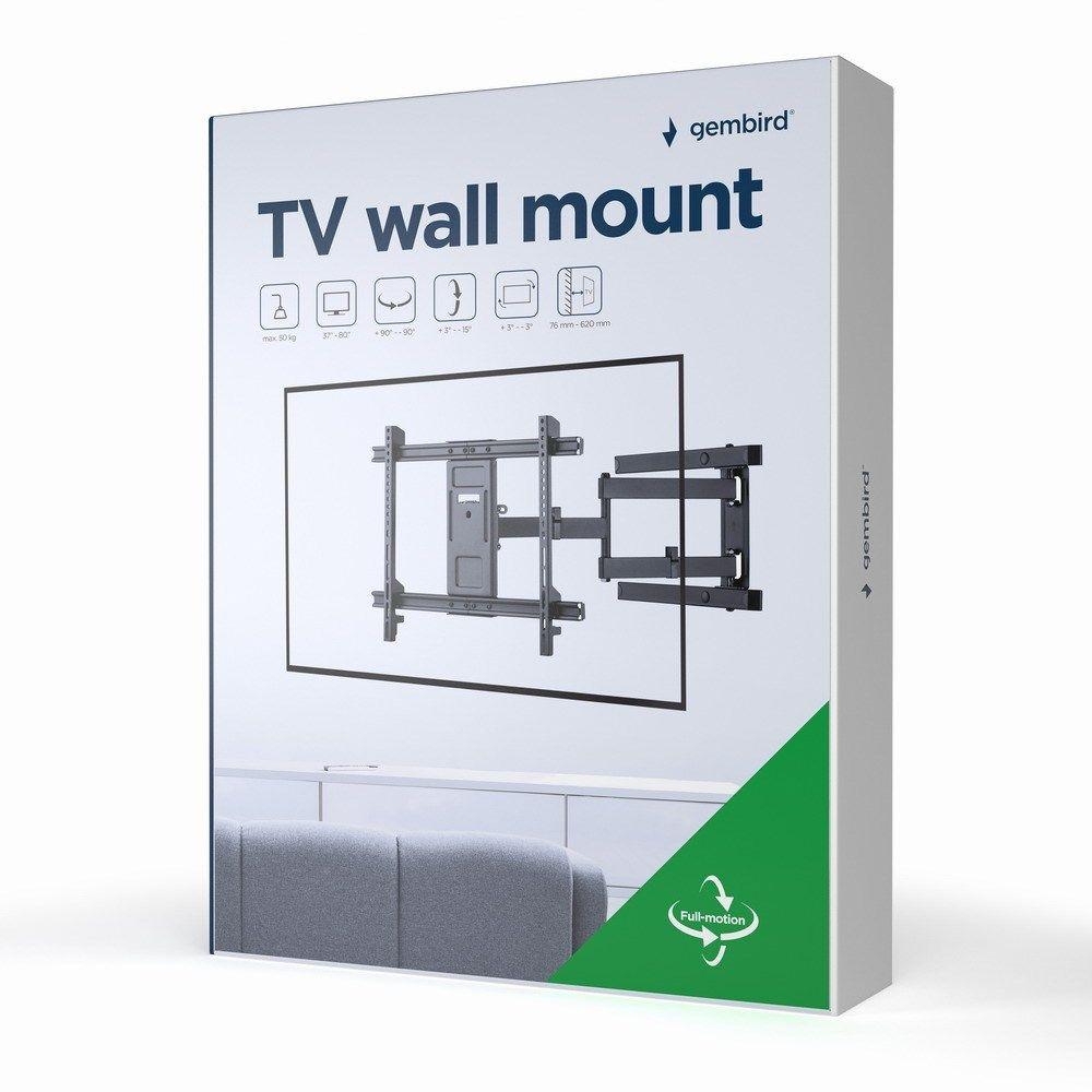 GEMBIRD UCHWYT ŚCIENNY LCD 37"-80" (OBRACANIE I POCHYLANIE) VESA MAX 600 X 400MM, DO 50KG — zdjęcie 11