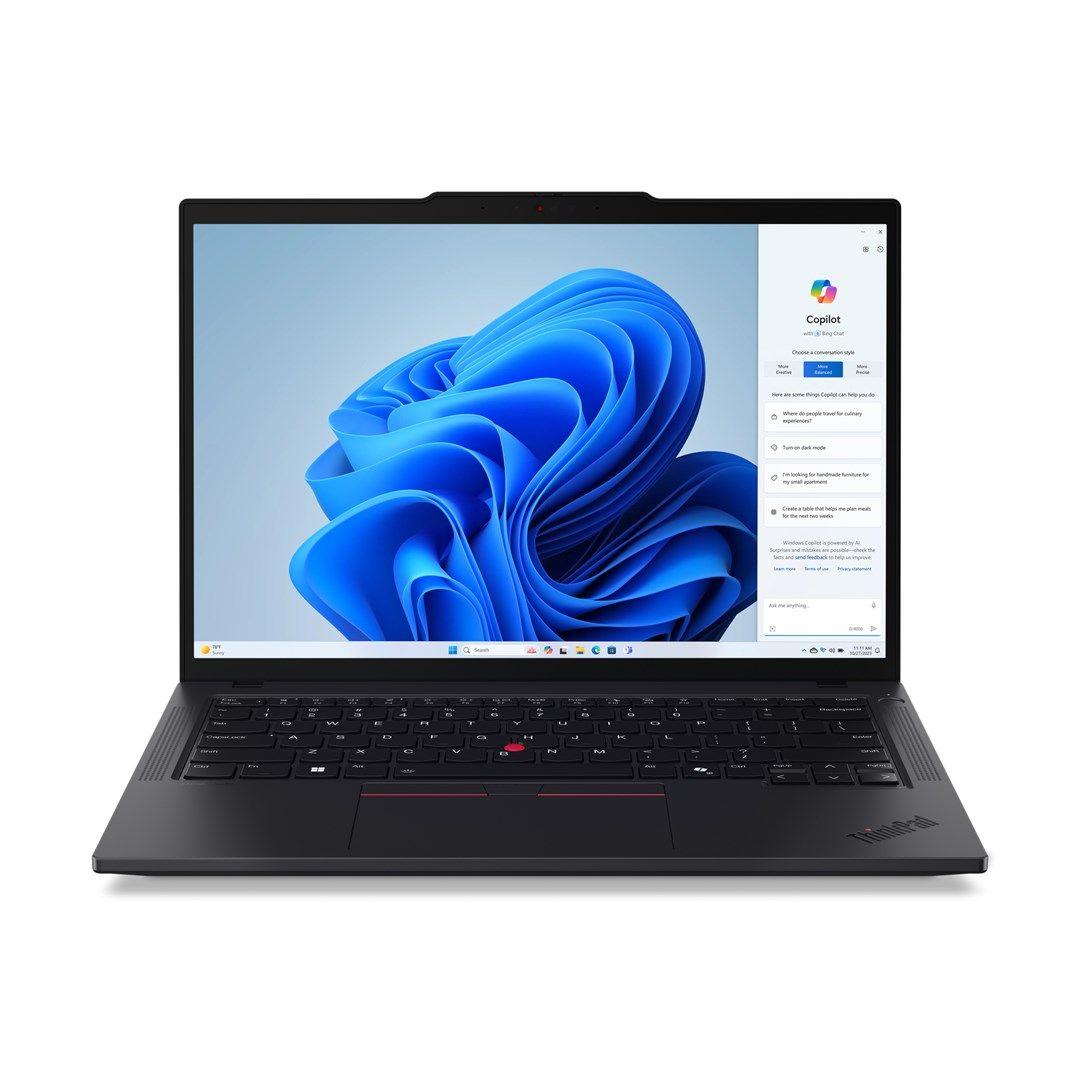 Lenovo ThinkPad T14 G5 Ryzen 5 PRO 8540U 14.0"WUXGA IPS 400nits AG 16GB DDR5 5600 SSD512 Radeon 740M Graphics Cam 5.0MP 52.5Wh W11Pro Black 3Y OnSite — zdjęcie 14