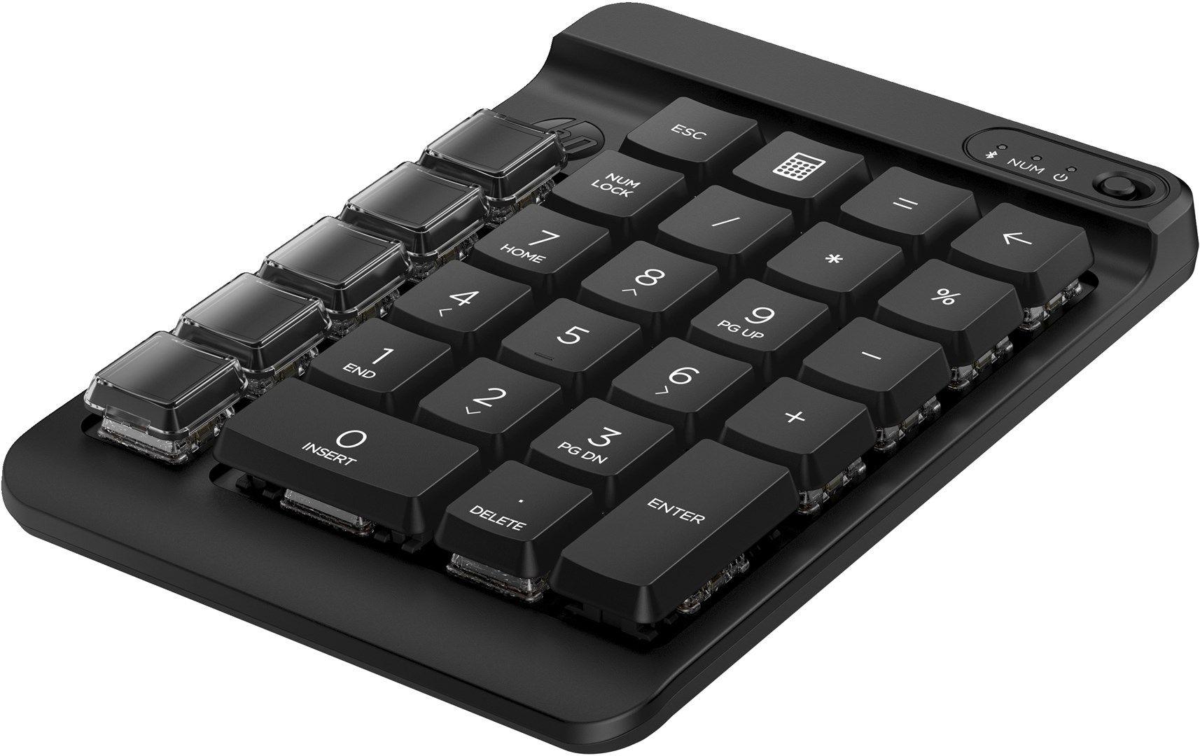 Klawiatura numeryczna HP 430 Bluetooth Programmable Wireless Mechanical Keypad bezprzewodowa czarna 7N7C2AA — zdjęcie 2