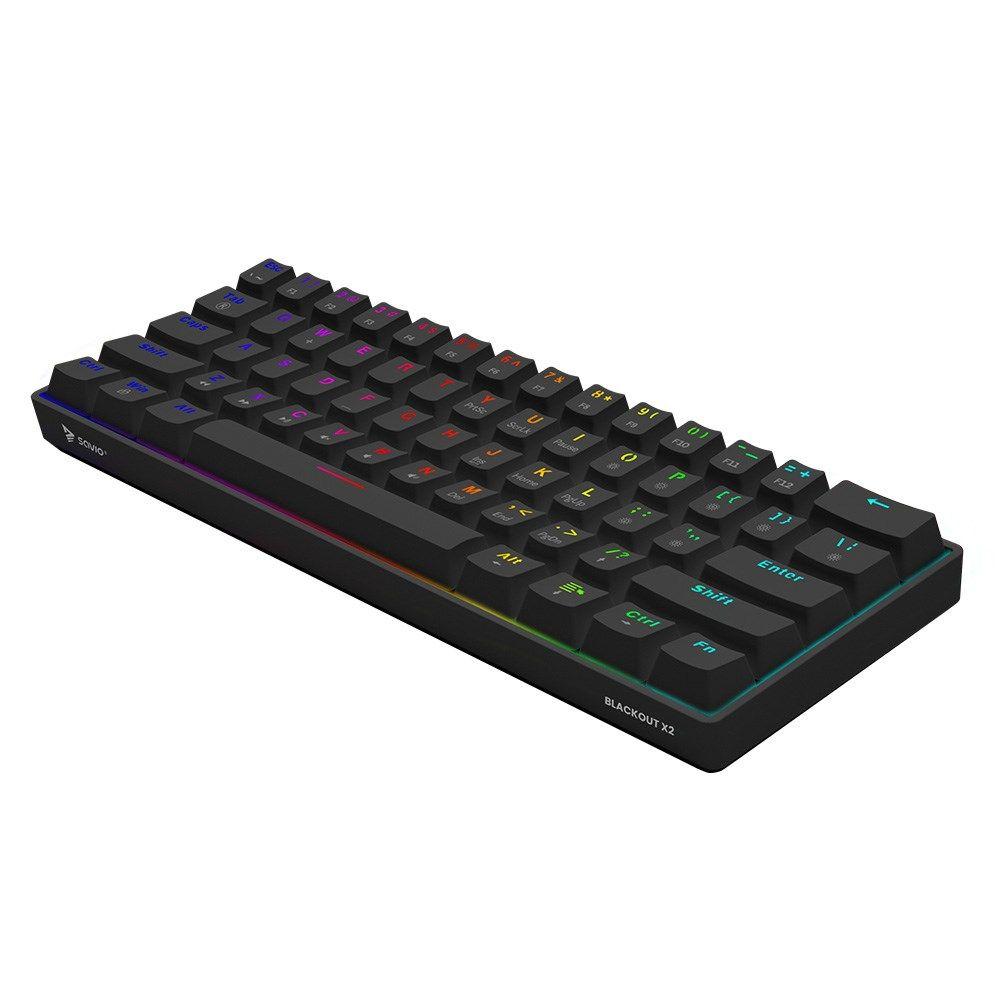 SAVIO KLAWIATURA MECHANICZNA BLACKOUT X2 OUTEMU RED HOT SWAP — zdjęcie 3