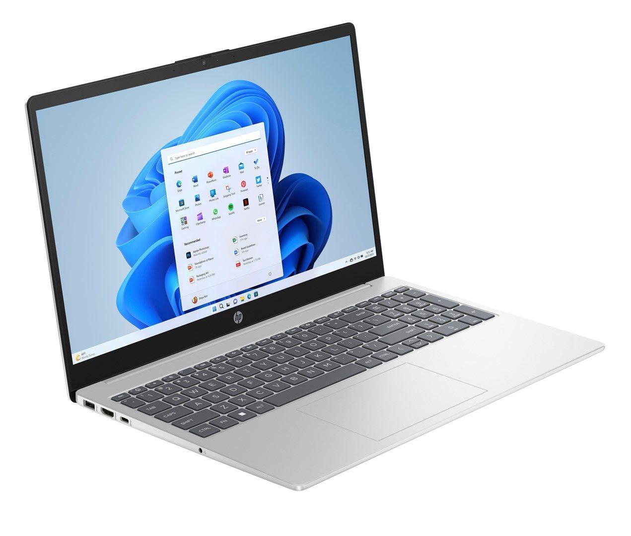 HP 15-fd1063nw Ultra 7 155H 15,6"FHD IPS 300nits AG 24GB DDR5 5600 SSD512 Intel Arc Cam 720p 41Wh Win11 Natural Silver 2Y — zdjęcie 2