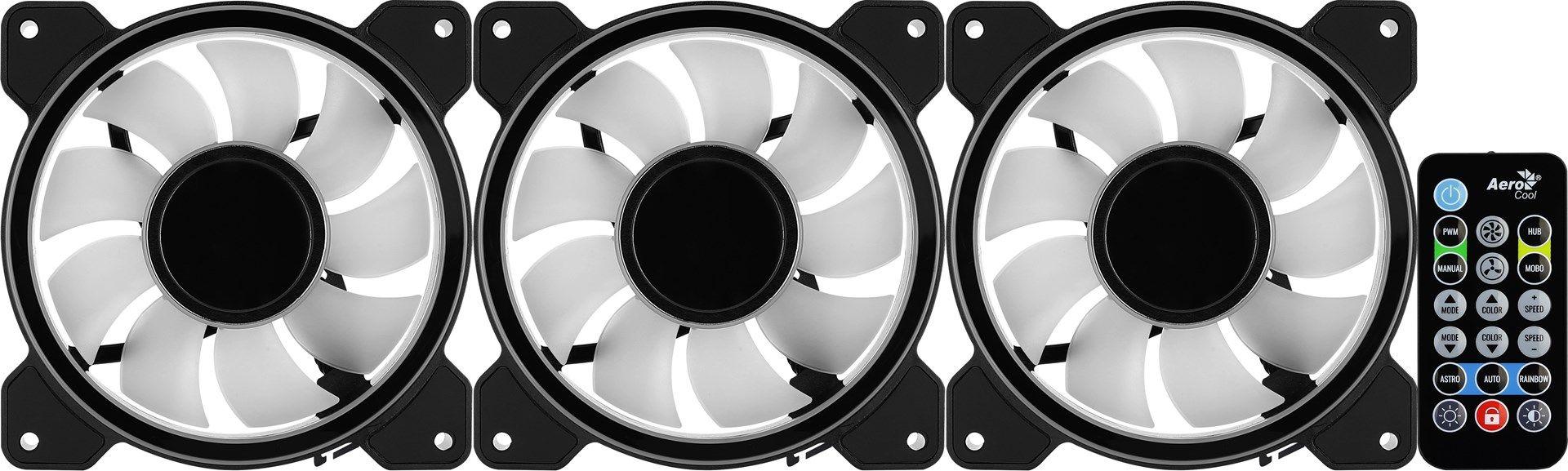 Wentylator + Hub AEROCOOL PGS MIRAGE 12 ARGB PRO (3x120) — zdjęcie 5