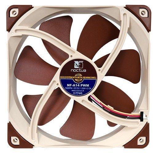 Wentylator NOCTUA 140mm NF-A14 PWM SSO2, AAO Frame — zdjęcie 4