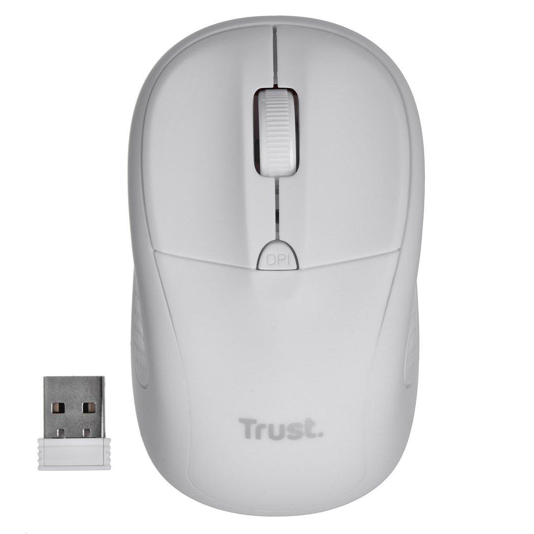 Mysz TRUST Primo Wireless Mouse matt white — zdjęcie 5