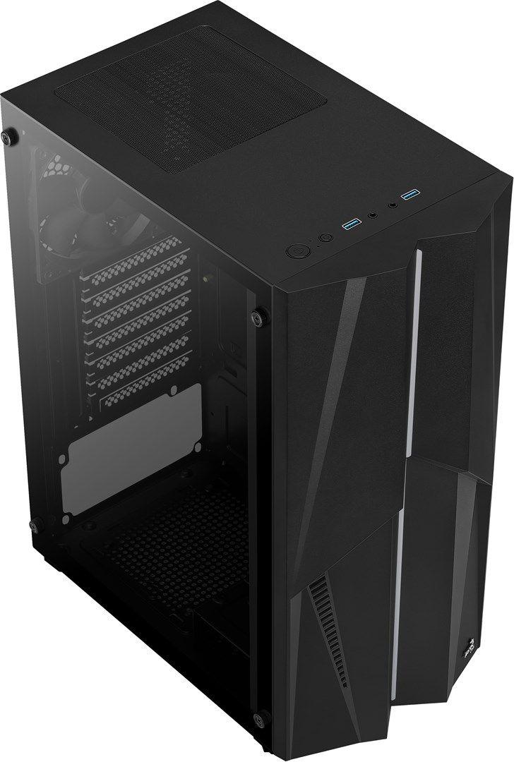 Obudowa AEROCOOL PGS MECHA-G-BK-v1 RGB czarna — zdjęcie 7
