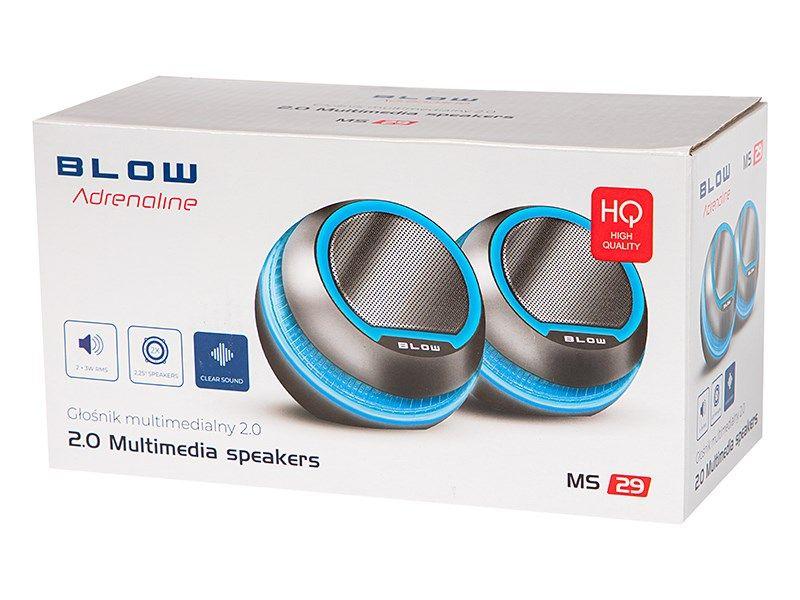 BLOW GŁOŚNIKI KOMPUTEROWE 2.0 MS-29 2X 3W — zdjęcie 3