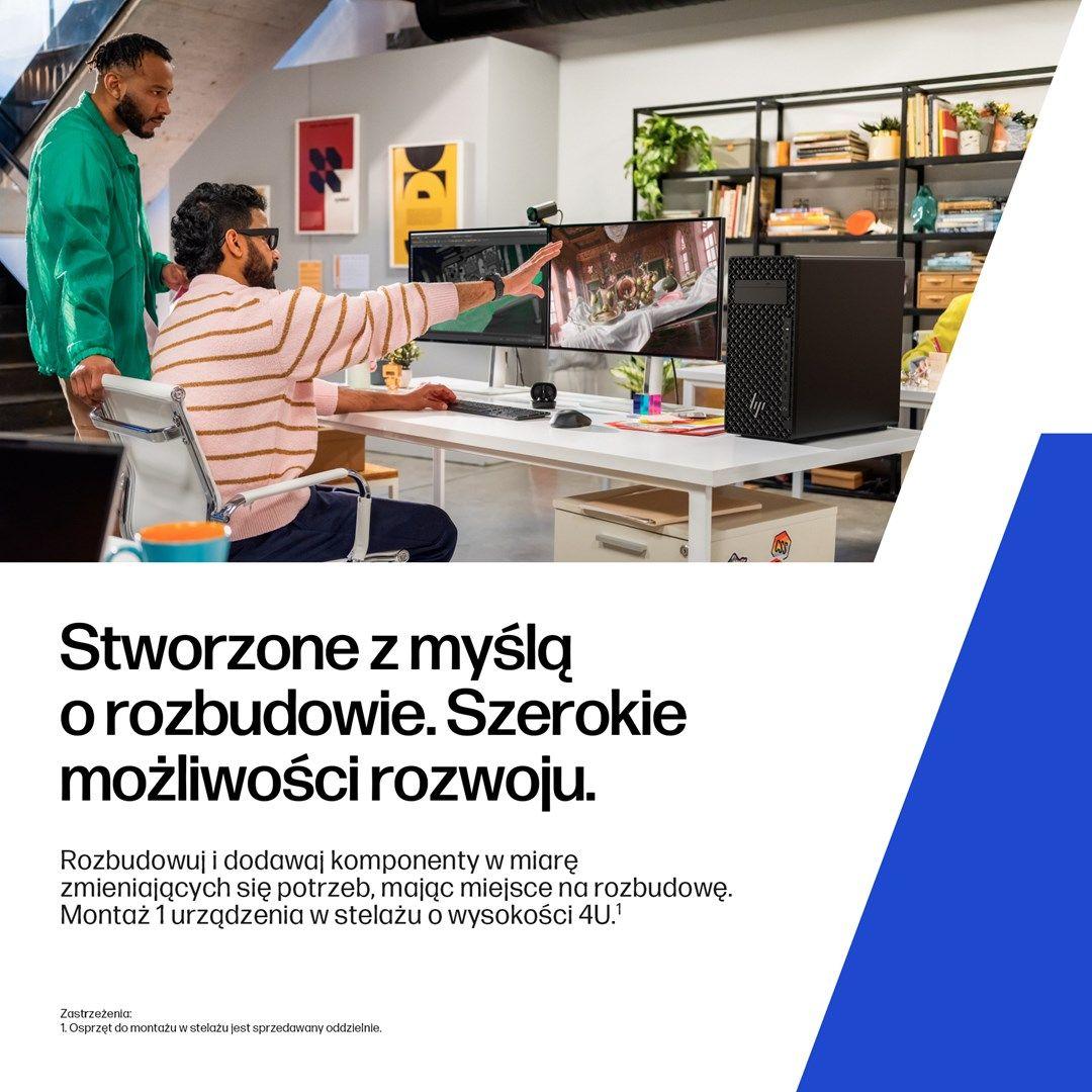 HP Z2 Tower G1i Workstation Ultra 7 265 vPro 16GB DDR5 5600 SSD512 RTX A400_4GB DVD-RW 500W W11Pro 3Y OnSite — zdjęcie 13