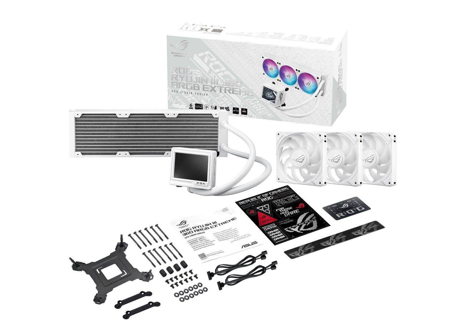 Chłodzenie ASUS ROG RYUJIN III 360 ARBG EXTREME WHT — zdjęcie 8