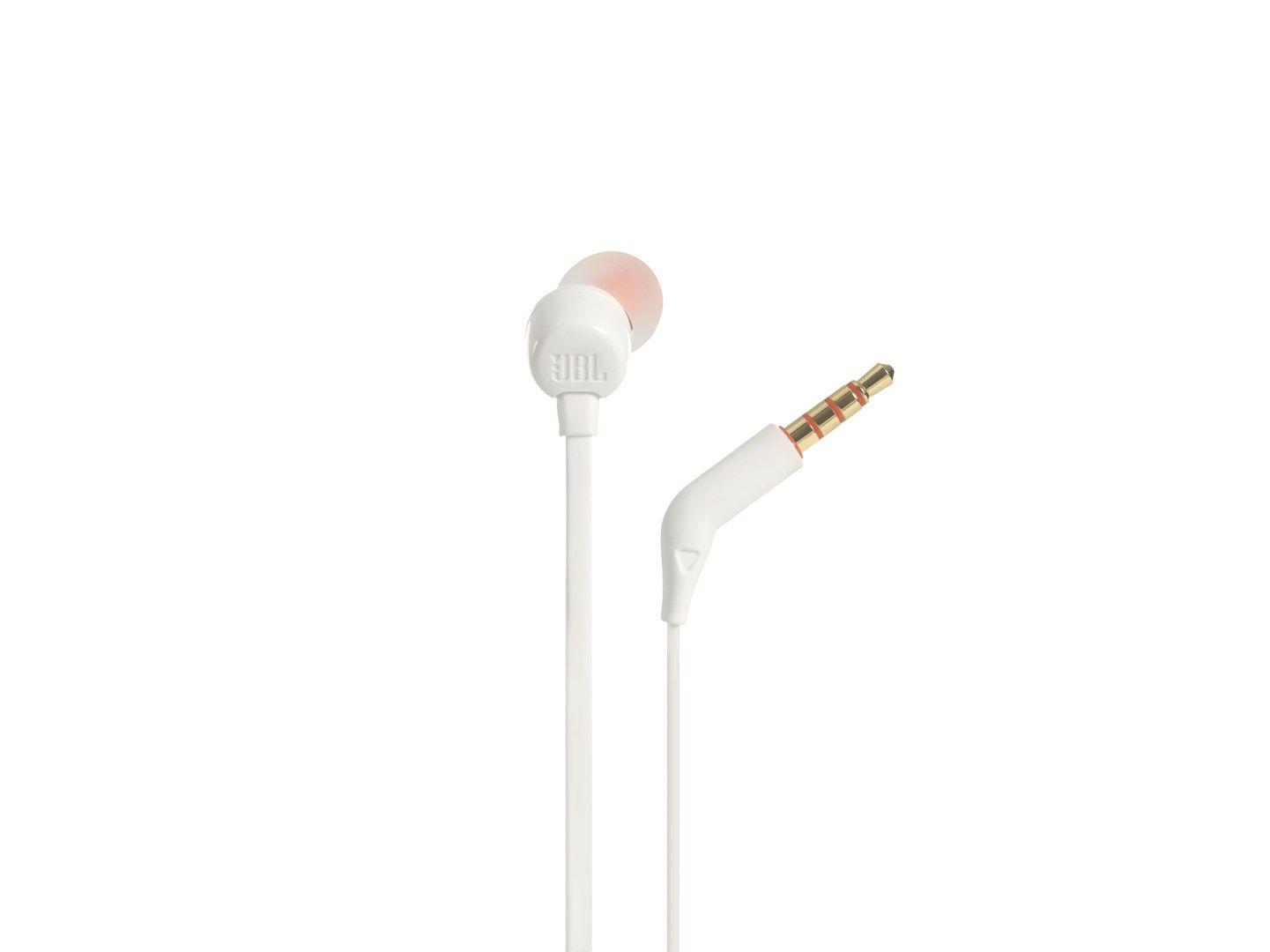 Słuchawki JBL T110 (biały, z mikrofonem) — zdjęcie 5