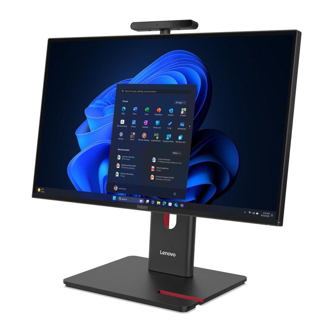 Lenovo AIO ThinkCentre M90a G6 Ultra 7 265 23.8"FHD Touch IPS 120Hz 250nits LBL AG 32GB DDR5 5600 SSD1TB Intel Graphics Cam 5.0MP + IR vPro W11Pro Black 3Y OnSite — zdjęcie 3