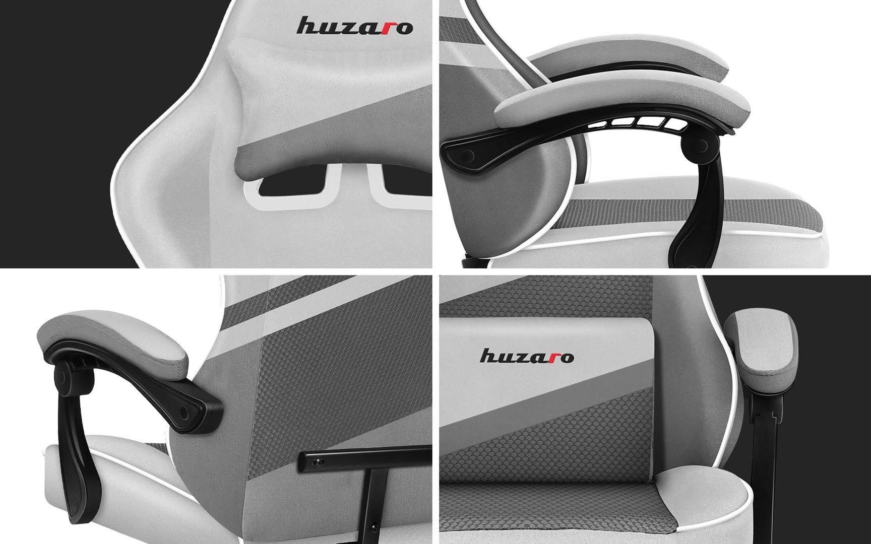 Fotel gamingowy Huzaro Force 4.4 Grey Mesh — zdjęcie 2