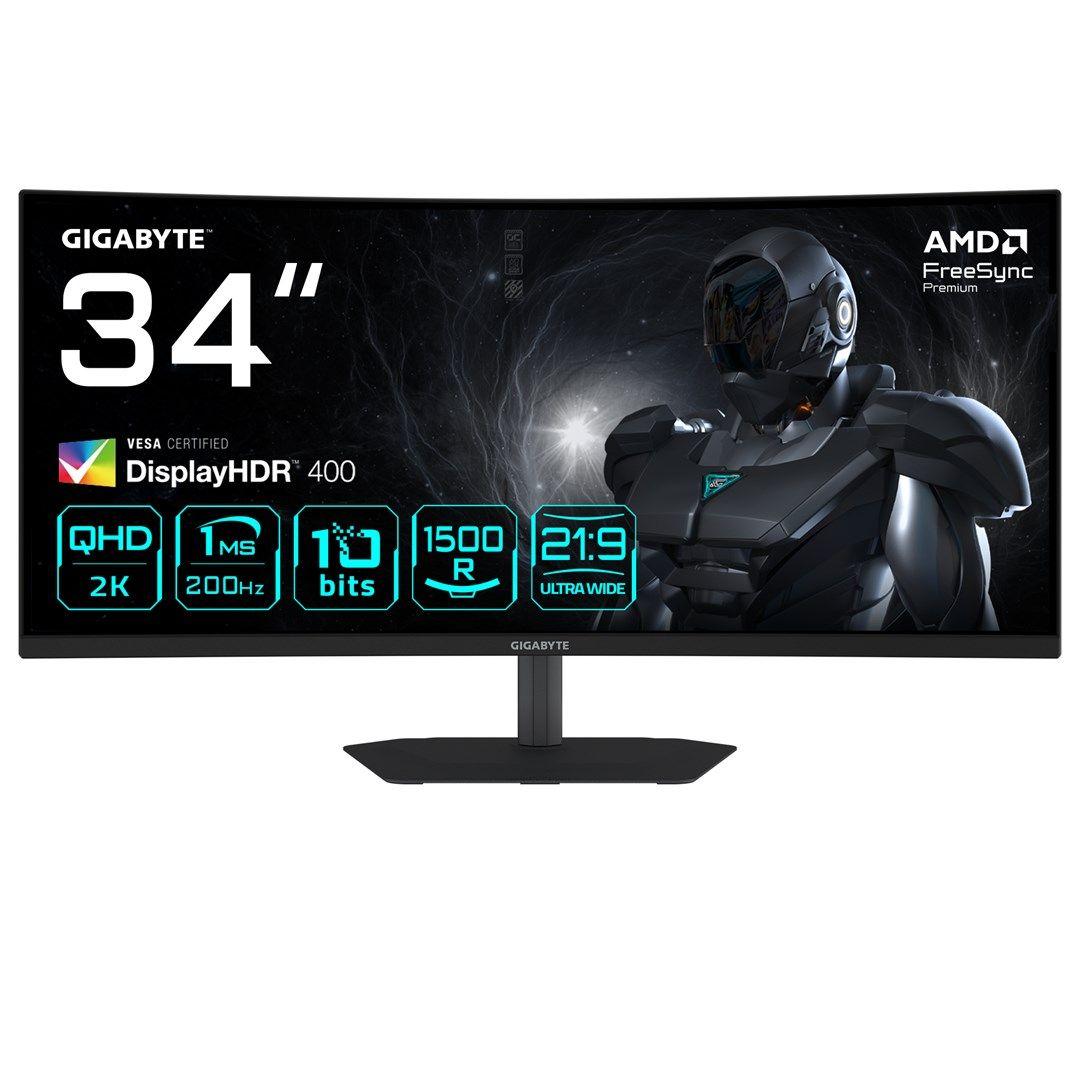 MONITOR GIGABYTE LED 34" G34WQC2 200Hz — zdjęcie 1