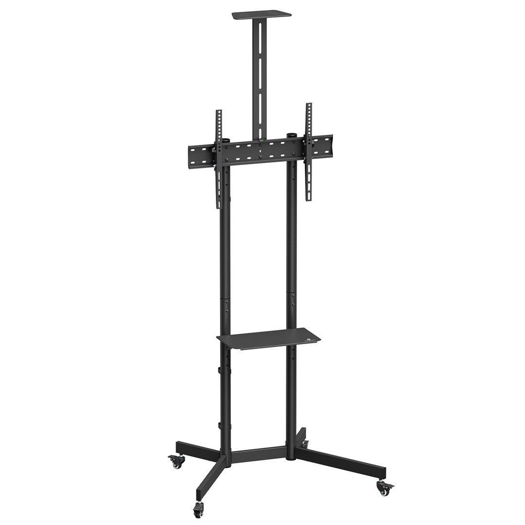 MACLEAN STAND / WÓZEK DO TV, PÓŁKA NA KAMERĘ, NA KÓŁKACH, 37-70", MAX. OBCIĄŻENIE 45KG/5KG PÓŁKA, MAX. VESA 600X400 MC-113 B — zdjęcie 12