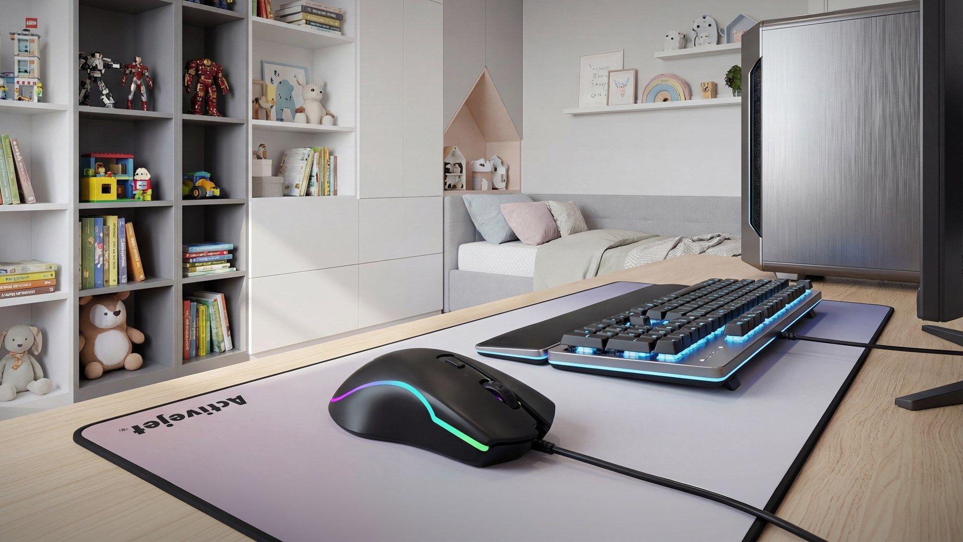 Podgrzewana mysz przewodowa Activejet USB AMY-W390; 30°C / 35°C / 40°C — zdjęcie 10