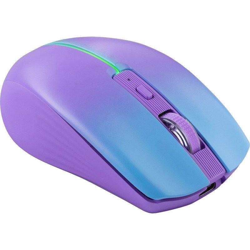 DEFENDER MYSZ MYSTERY MM-301 RF+BT FIOLETOWA 1600dpi 6P — zdjęcie 3