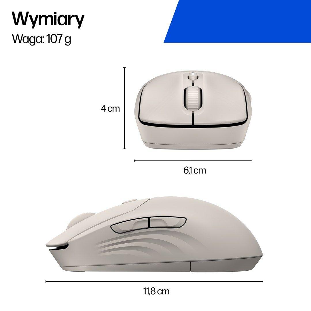 Mysz HP 400 Quiet Black Wireless Mouse bezprzewodowa czarna AZ7B2AA — zdjęcie 4