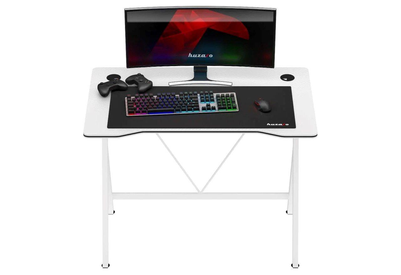 Biurko gamingowe Huzaro Hero 1.4 White — zdjęcie 4