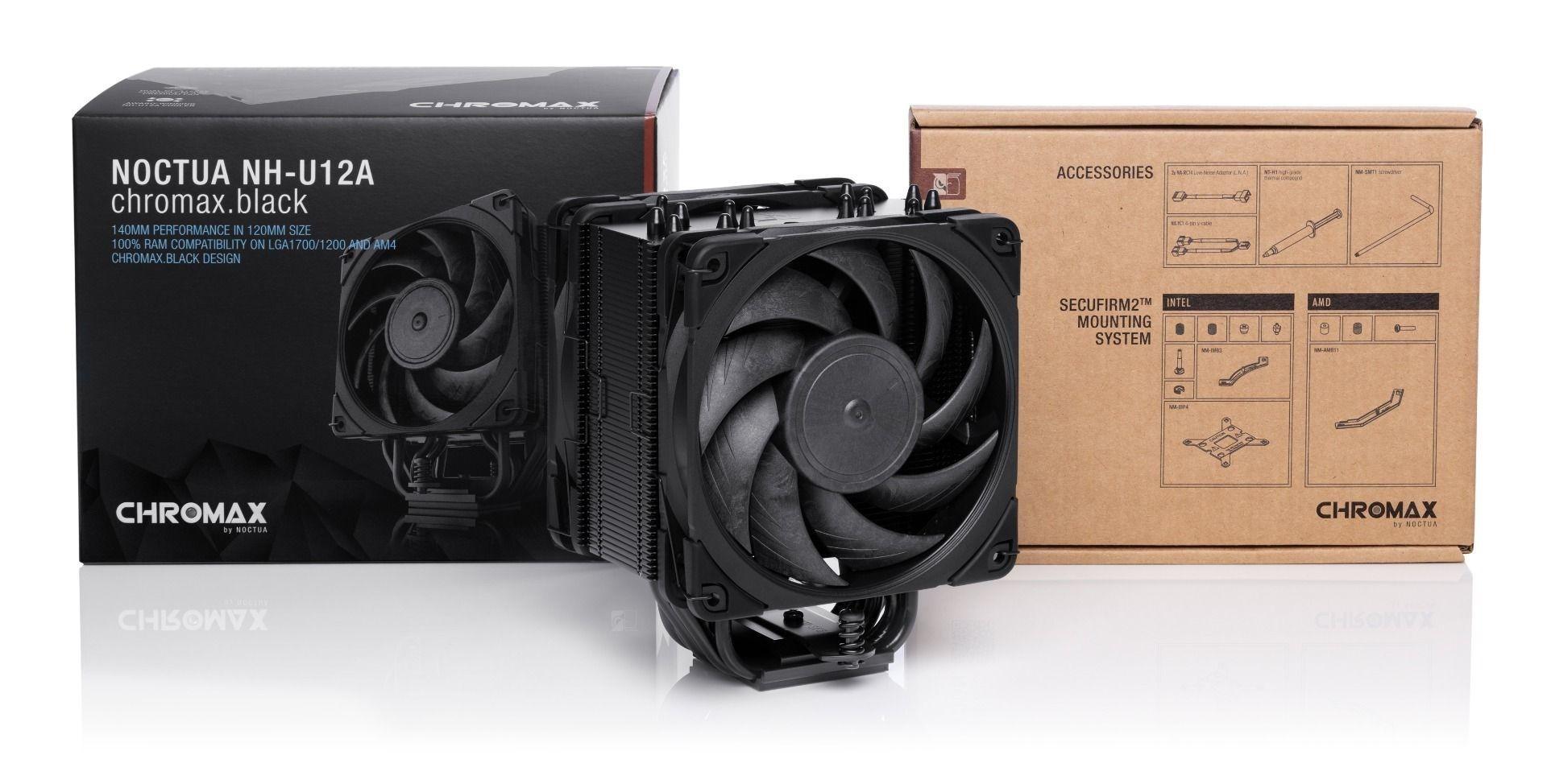 Chłodzenie CPU NOCTUA NH-U12A Chromax Black — zdjęcie 4