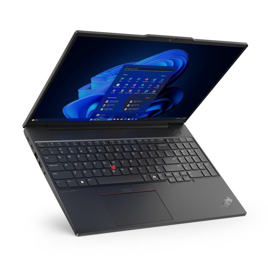 Lenovo ThinkPad E16 Gen 2 Ryzen 5 7535U 16"WUXGA IPS 300nits AG 8GB DDR5 SSD256 660M Backlit Kb FgPr Cam1080p 47Wh W11Pro Black (REPACK) 2Y — zdjęcie 14