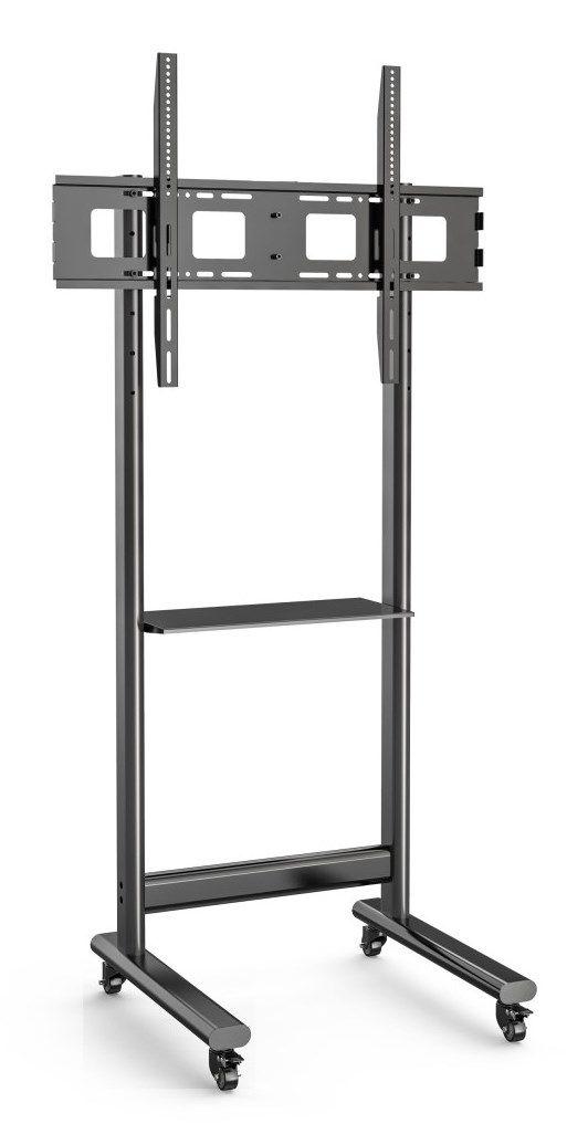 TECHLY STOJAK MOBILNY TV 50-90” DO 70KG REGULOWANY PÓŁKA AV — zdjęcie 2