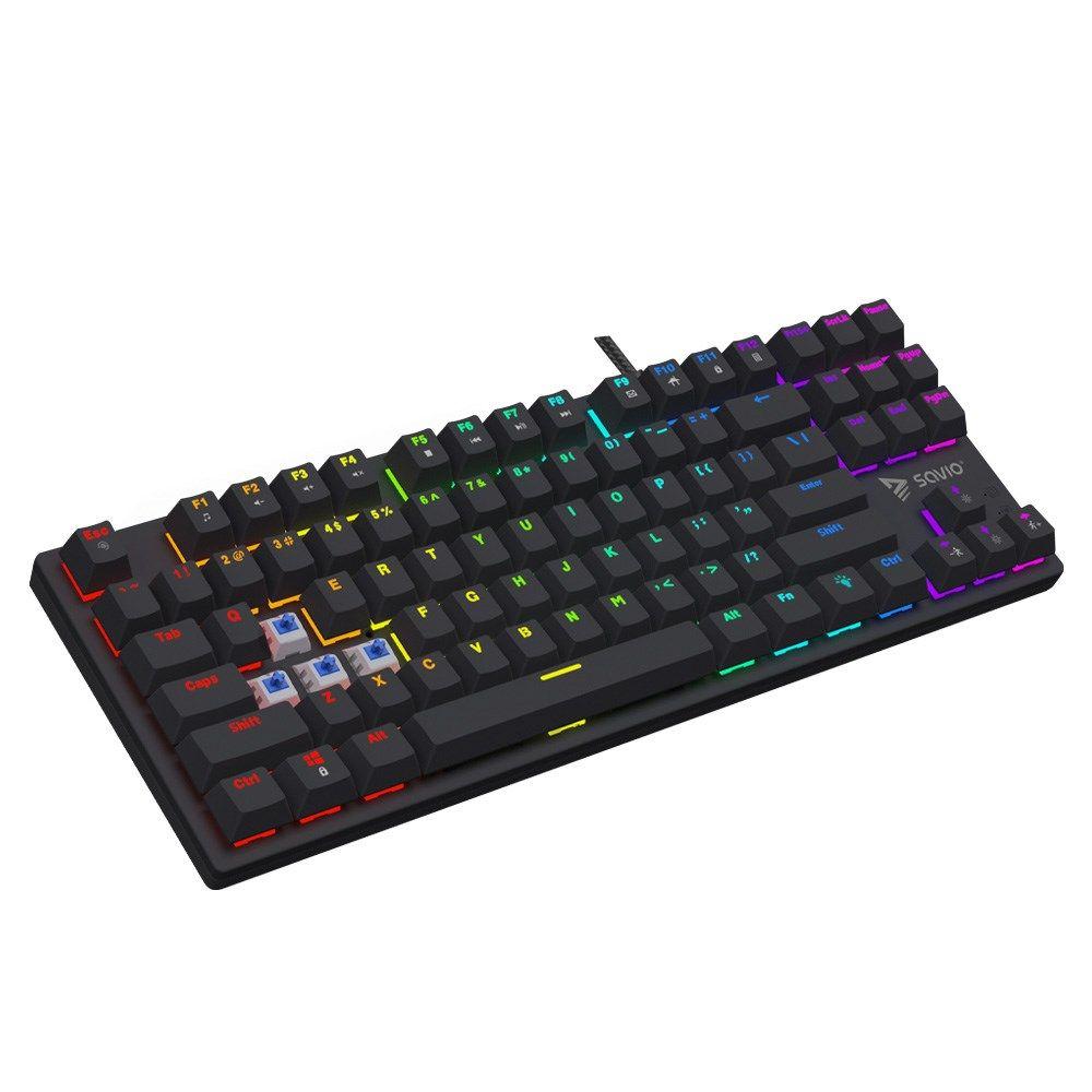 SAVIO KLAWIATURA MECHANICZNA RGB OUTEMU BLUE TEMPEST X2 — zdjęcie 1