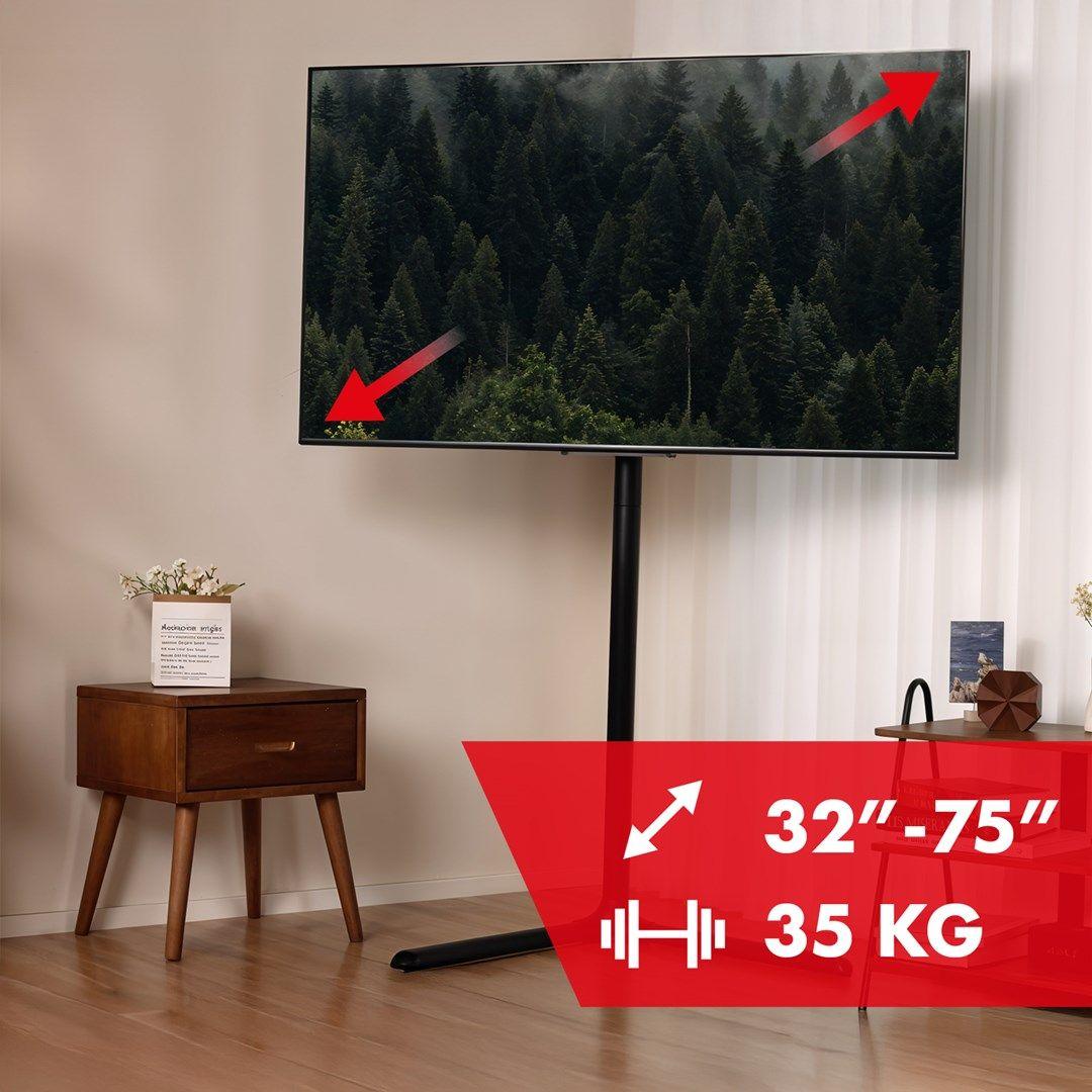 MACLEAN UCHWYT STOJAK PODŁOGOWY DO TELEWIZORA, 32-70", MAX. VESA 400X400, MAX. 40KG MC-494 — zdjęcie 6