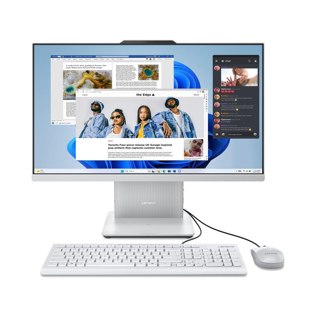 Lenovo IdeaCentre AIO 24IRH9 i7-13620H 23.8" FHD IPS 250nits AG 16GB DDR5 5200 SSD512 Intel UHD Graphics Win11 Cloud Grey — zdjęcie 1