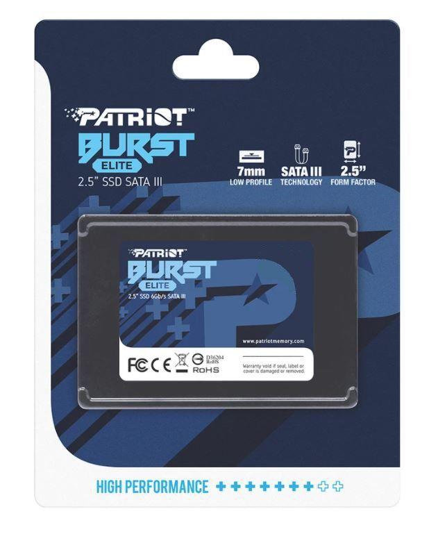 Dysk SSD PATRIOT BURST ELITE 480GB SATA 3 2.5INCH — zdjęcie 2
