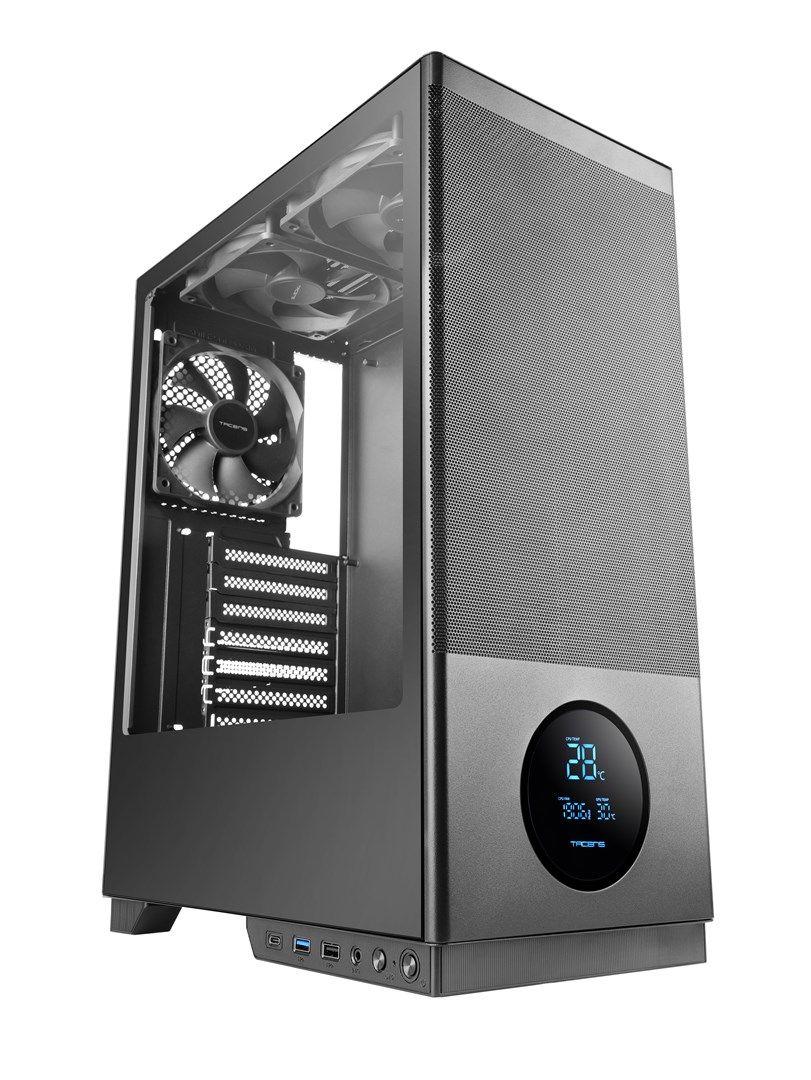 TACENS 2SAGITTA20 3x 120mm FAN LCD- obudowa — zdjęcie 1