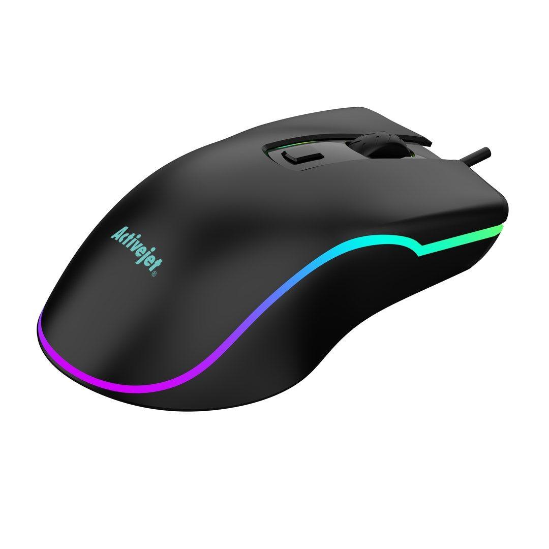 Podgrzewana mysz przewodowa Activejet USB AMY-W390; 30°C / 35°C / 40°C — zdjęcie 1