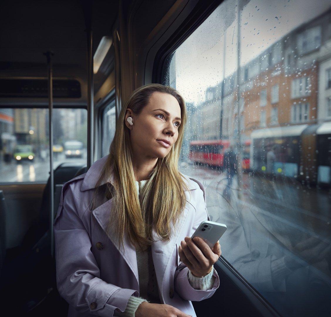 Słuchawki douszne bezprzewodowe Epos Adapt E1, nordic white — zdjęcie 22