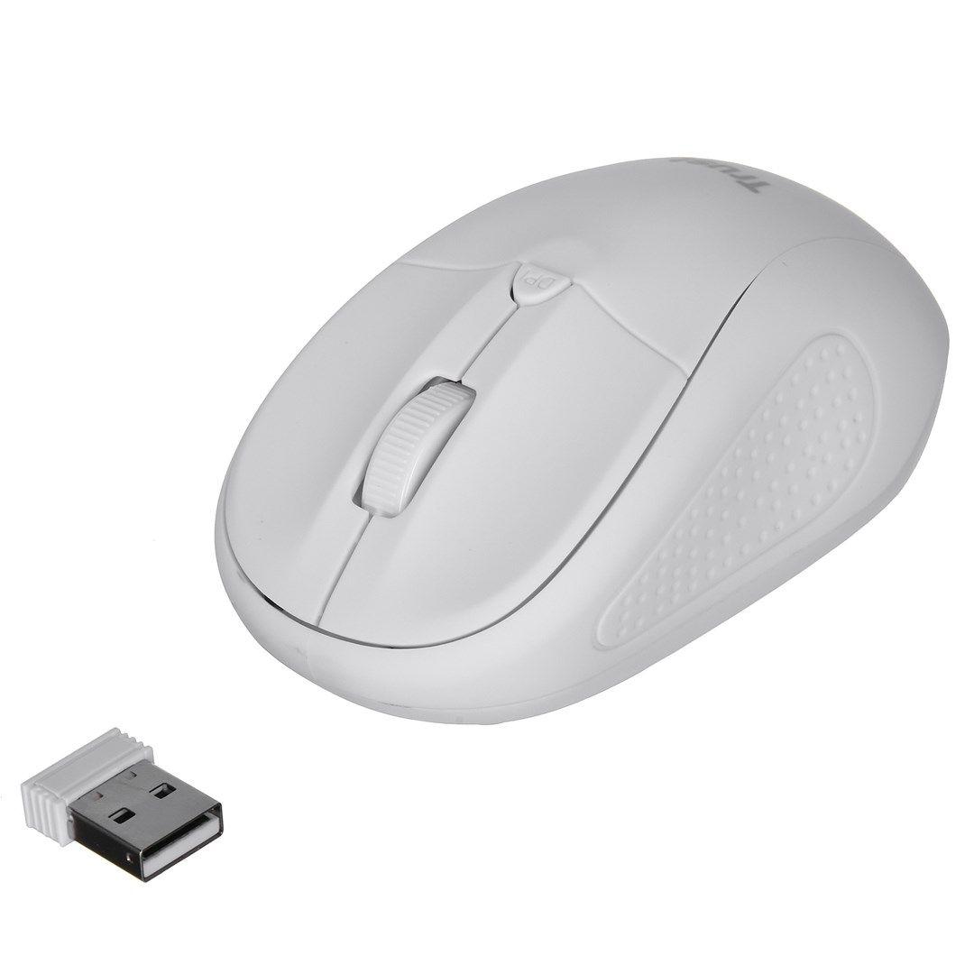 Mysz TRUST Primo Wireless Mouse matt white — zdjęcie 6