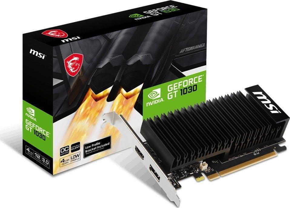 Karta graf. MSI GeForce GT 1030 4GHD4 LP OC — zdjęcie 1