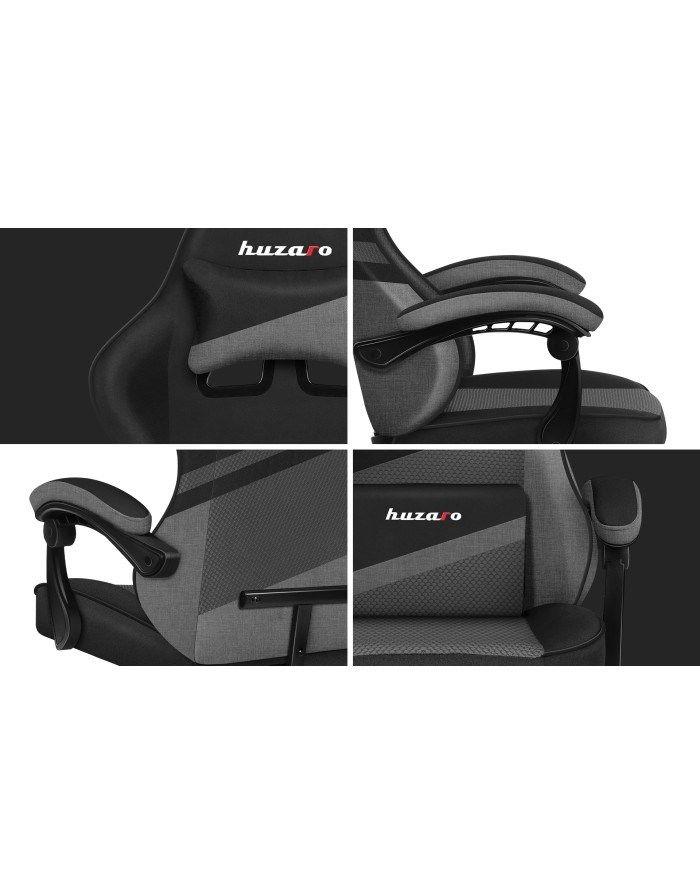 Fotel gamingowy Huzaro Force 4.4 Grey Mesh — zdjęcie 5