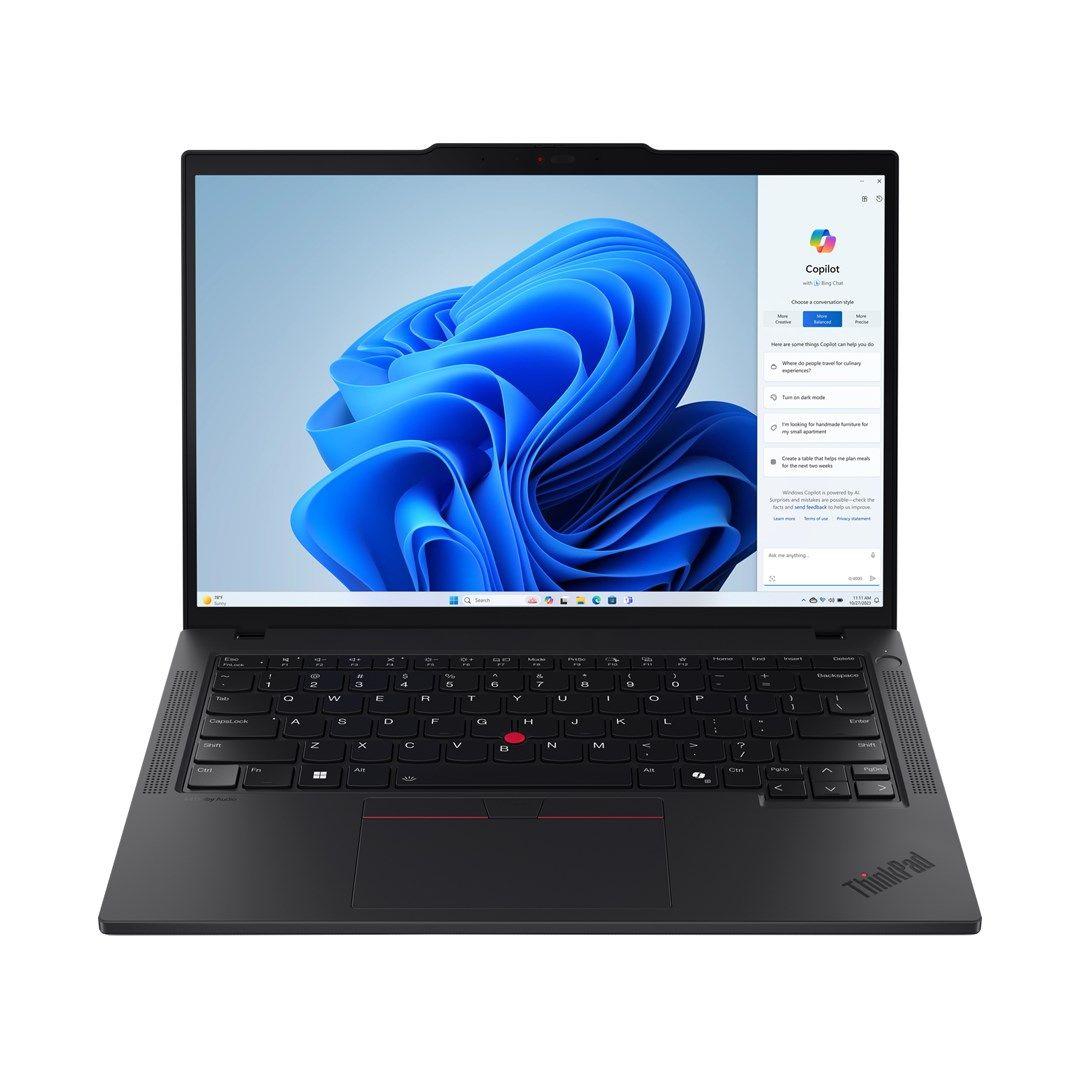 Lenovo ThinkPad T14 Gen 5 Ryzen 7 PRO 8840U 14"WUXGA Touch IPS 400nits AG 32GB DDR5 SSD512 780M Backlit Kb FgPr Cam5.0MP 52.5Wh W11Pro Black (REPACK) 2Y — zdjęcie 1