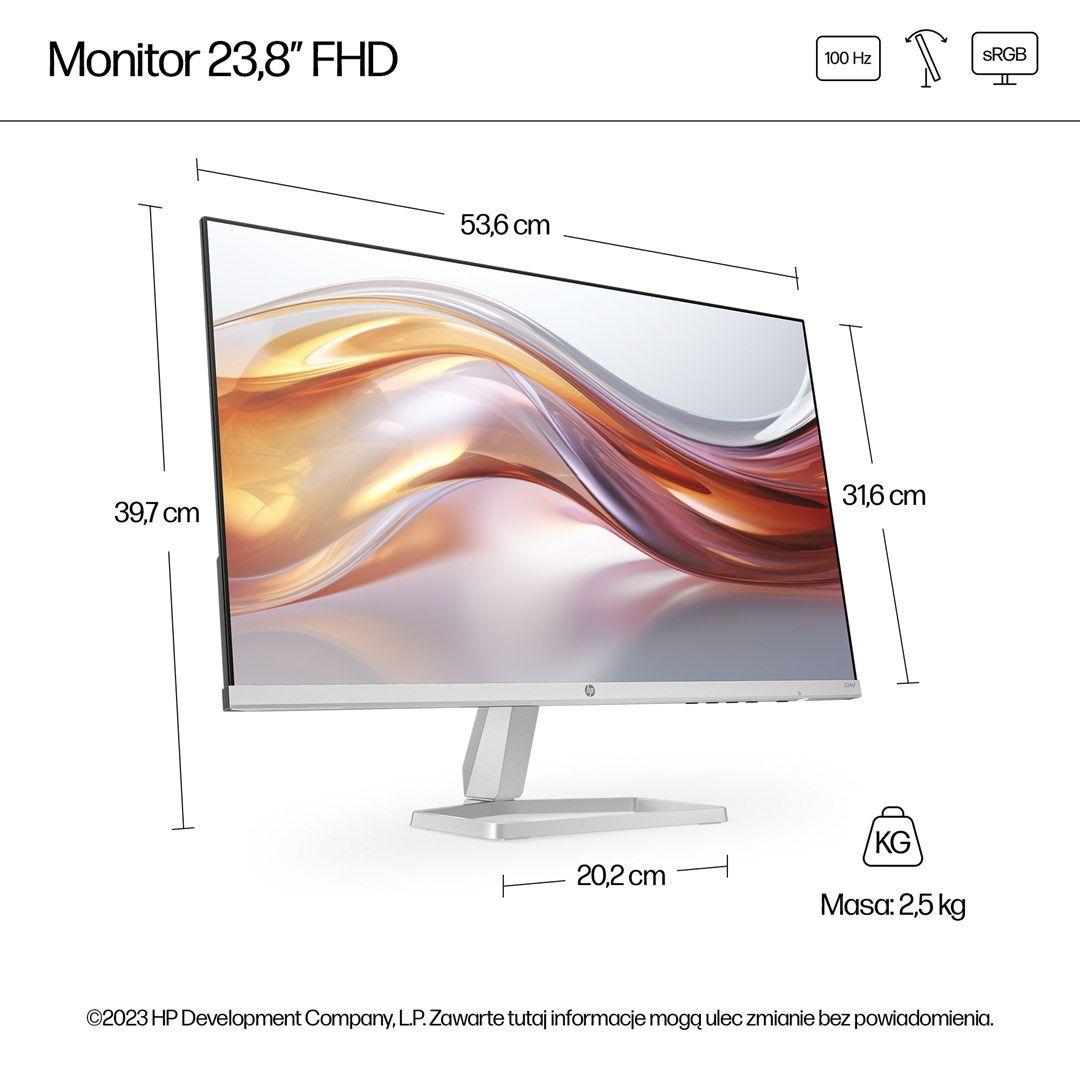 MONITOR HP LED 23,8” 524sf (94C17E9) — zdjęcie 11