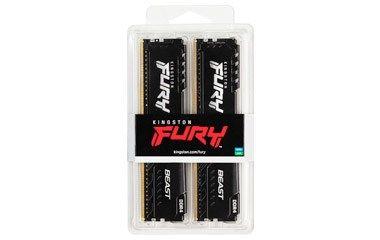 KINGSTON 32GB 3200MHz DDR4 CL16 DIMM (Kit of 2) 1Gx8 FURY Beast Black KF432C16BB1K2/32 — zdjęcie 6