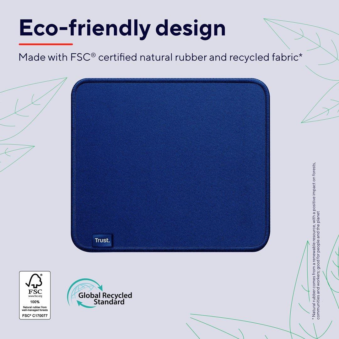 Podkładka pod mysz TRUST Boye ECO Niebieska — zdjęcie 9