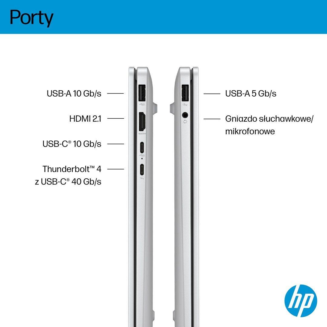 HP OmniBook 7 AI 14-fr0003nw Ultra 5 225U 14"2K OLED BV LBL 300nits 16GB LPDDR5-7467 SSD512 Intel Arc Cam 5 Mpx IR 68Wh W11Pro Glacial Silver 2Y — zdjęcie 4