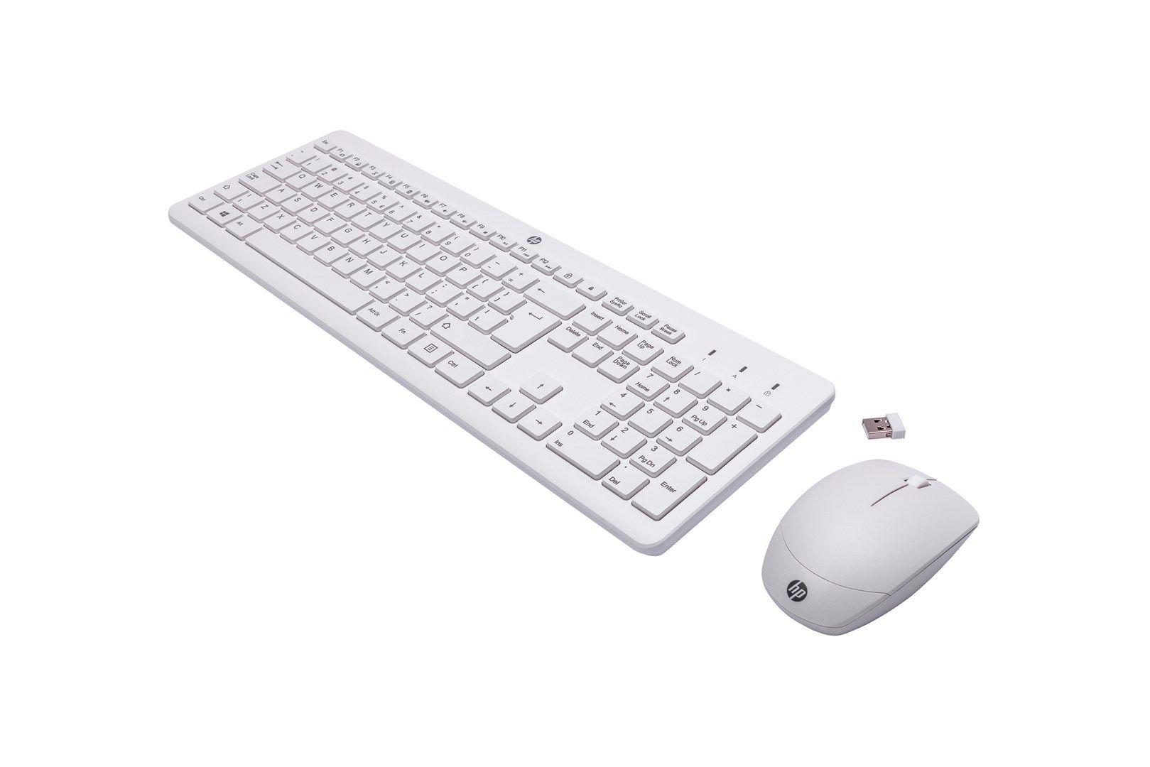 Zestaw klawiatura + mysz HP 230 Wireless Mouse and Keyboard Combo bezprzewodowe białe 3L1F0AA — zdjęcie 2