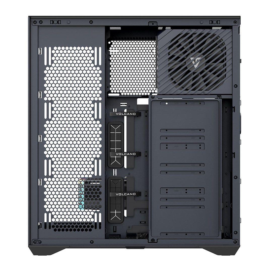 MODECOM OBUDOWA VOLCANO SPACE XL FULL TOWER NF CZARNA — zdjęcie 8