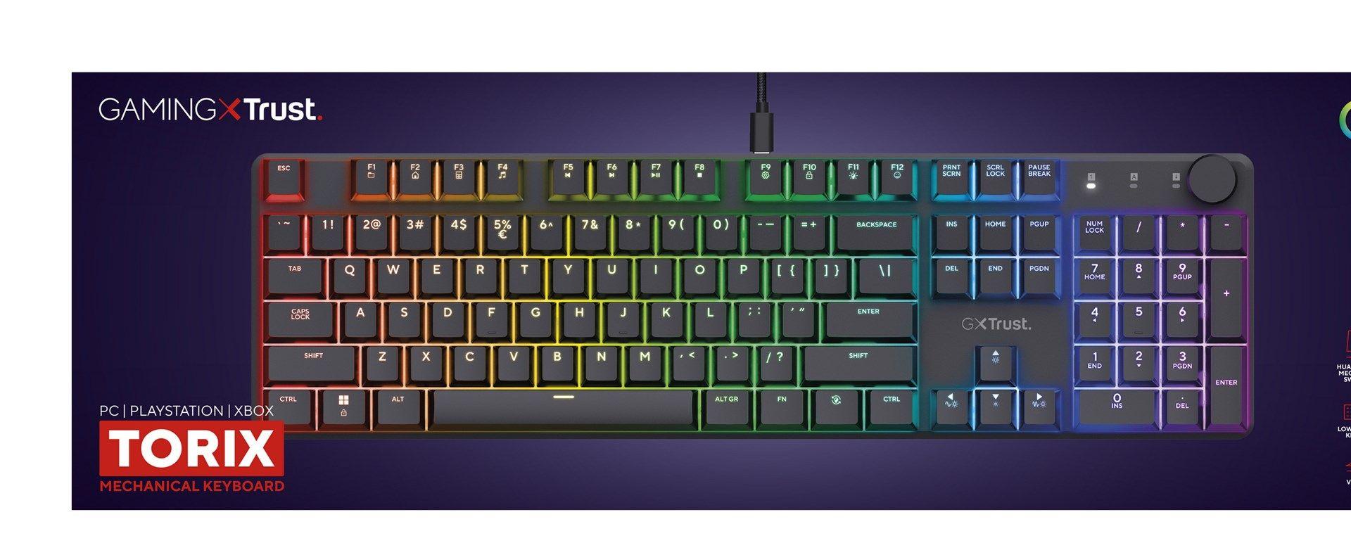 Klawiatura gamingowa GXT 866 Torix US Wireless — zdjęcie 6