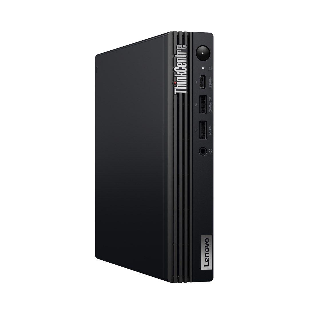 Lenovo ThinkCentre M70q Gen 5 i3-14100T 8GB DDR5 4800 SSD256 UHD Graphics 730 W11Pro Black 3Y OnSite — zdjęcie 1