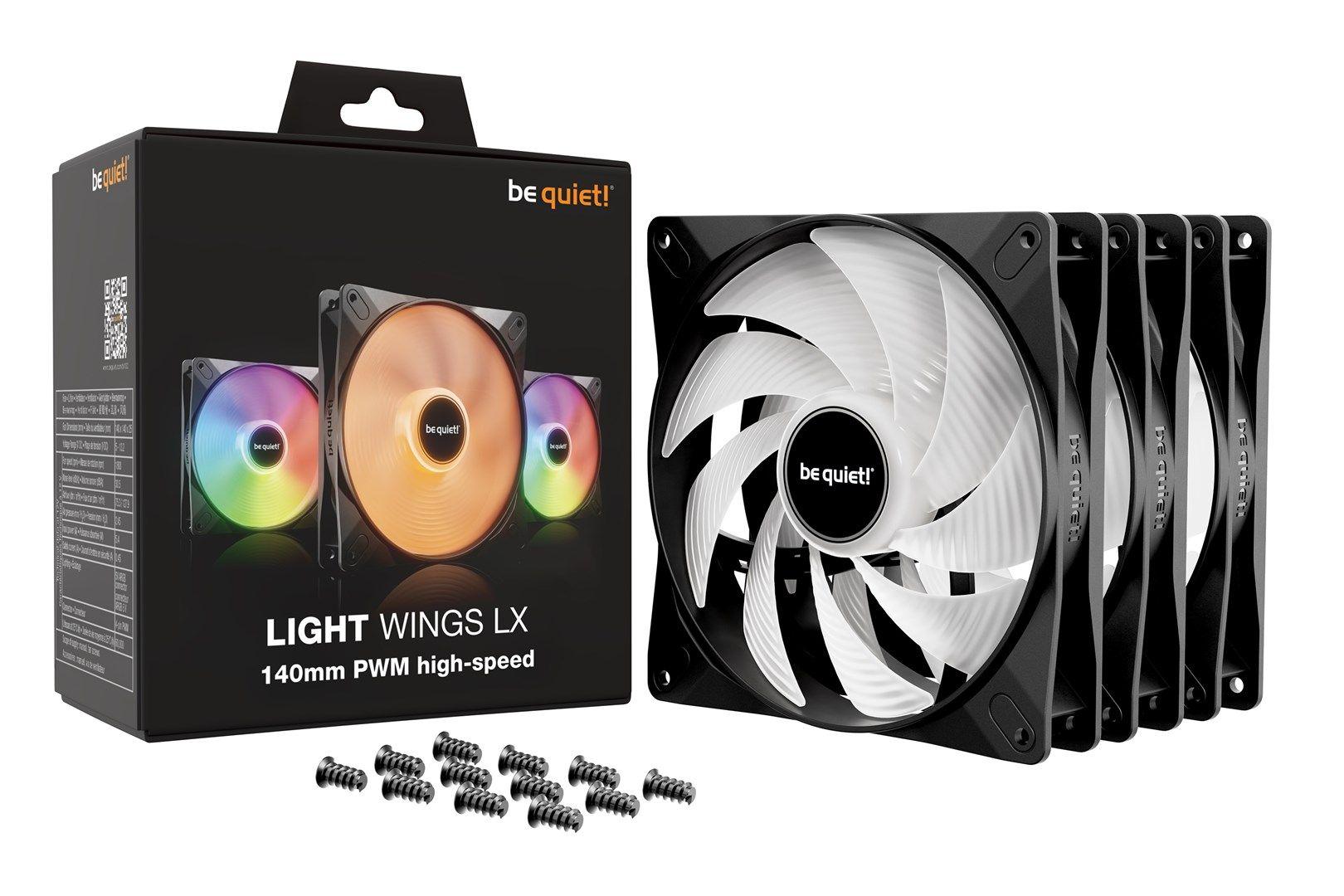 WENTYLATOR BE QUIET! Light Wings LX 140mm PWM high-speed Triple Pack — zdjęcie 5