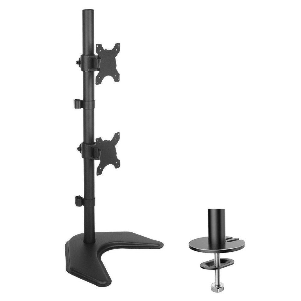 TECHLY PODSTAWA POD 2 MONITORY 13-27" LCD 10KG BIURKOWA PIONOWA — zdjęcie 1