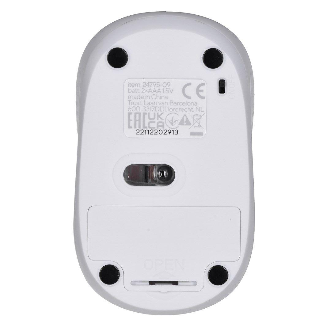 Mysz TRUST Primo Wireless Mouse matt white — zdjęcie 10