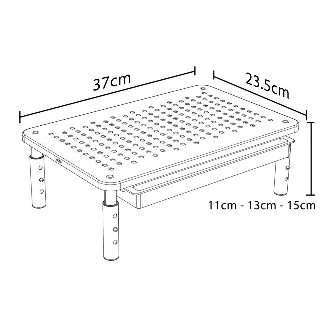 MACLEAN PODSTAWKA POD MONITOR, LAPTOP, DRUKARKĘ, 13-32" MC-946 — zdjęcie 8