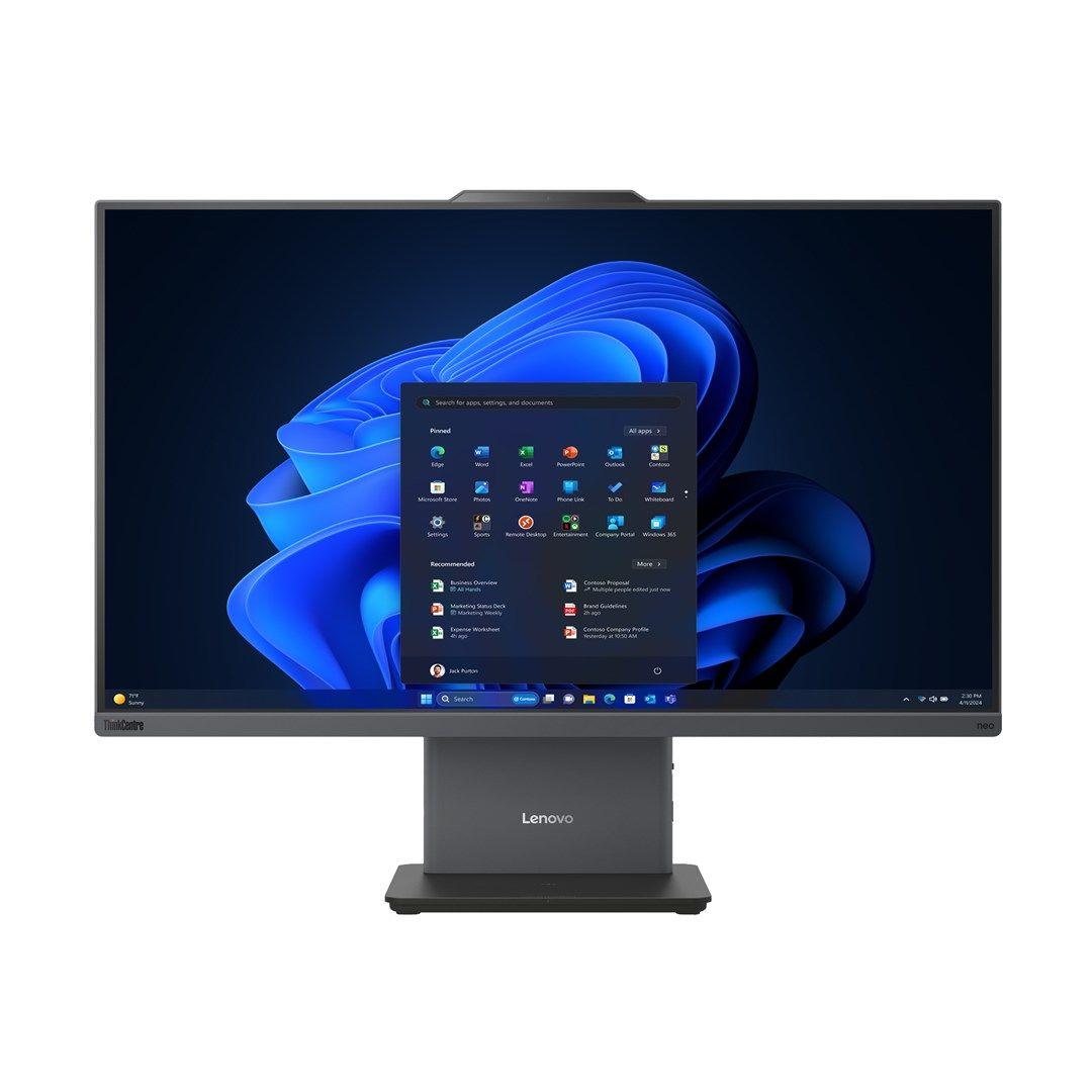 Lenovo ThinkCentre neo 50a 27 Gen 5 i3-1315U 27" FHD IPS AG 300nits 8GB DDR5 5200 SSD512 Intel UHD Graphics NoOS Luna Grey 2Y — zdjęcie 1